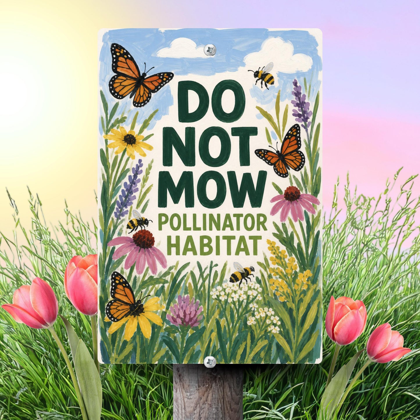 Do Not Mow Sign