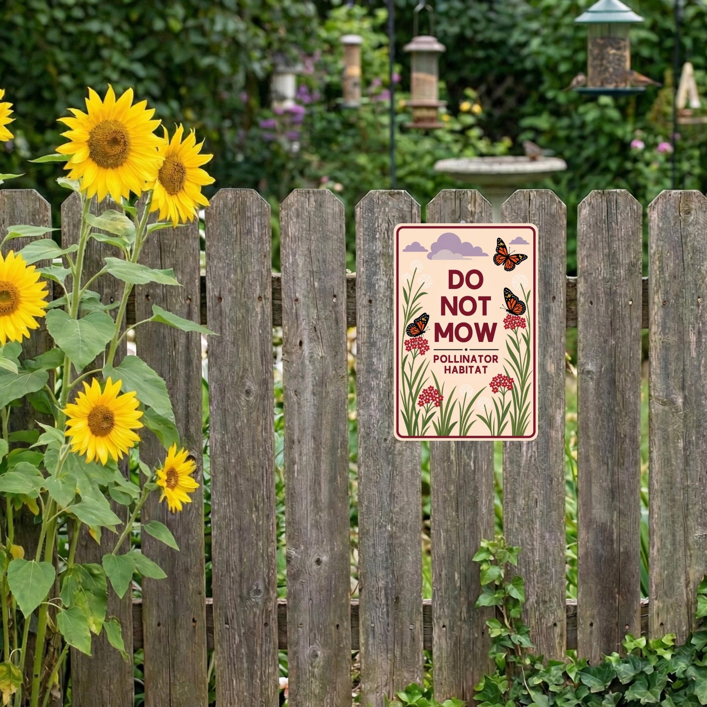 Do Not Mow Pollinator Habitat Sign