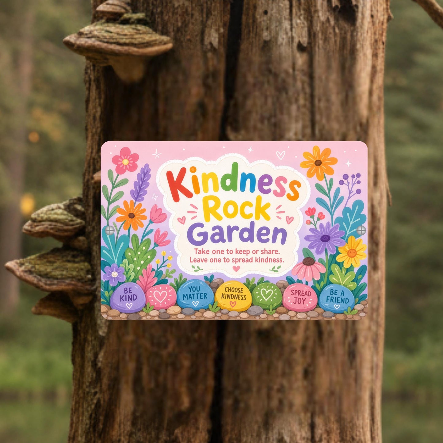 Kindness Rock Garden Sign