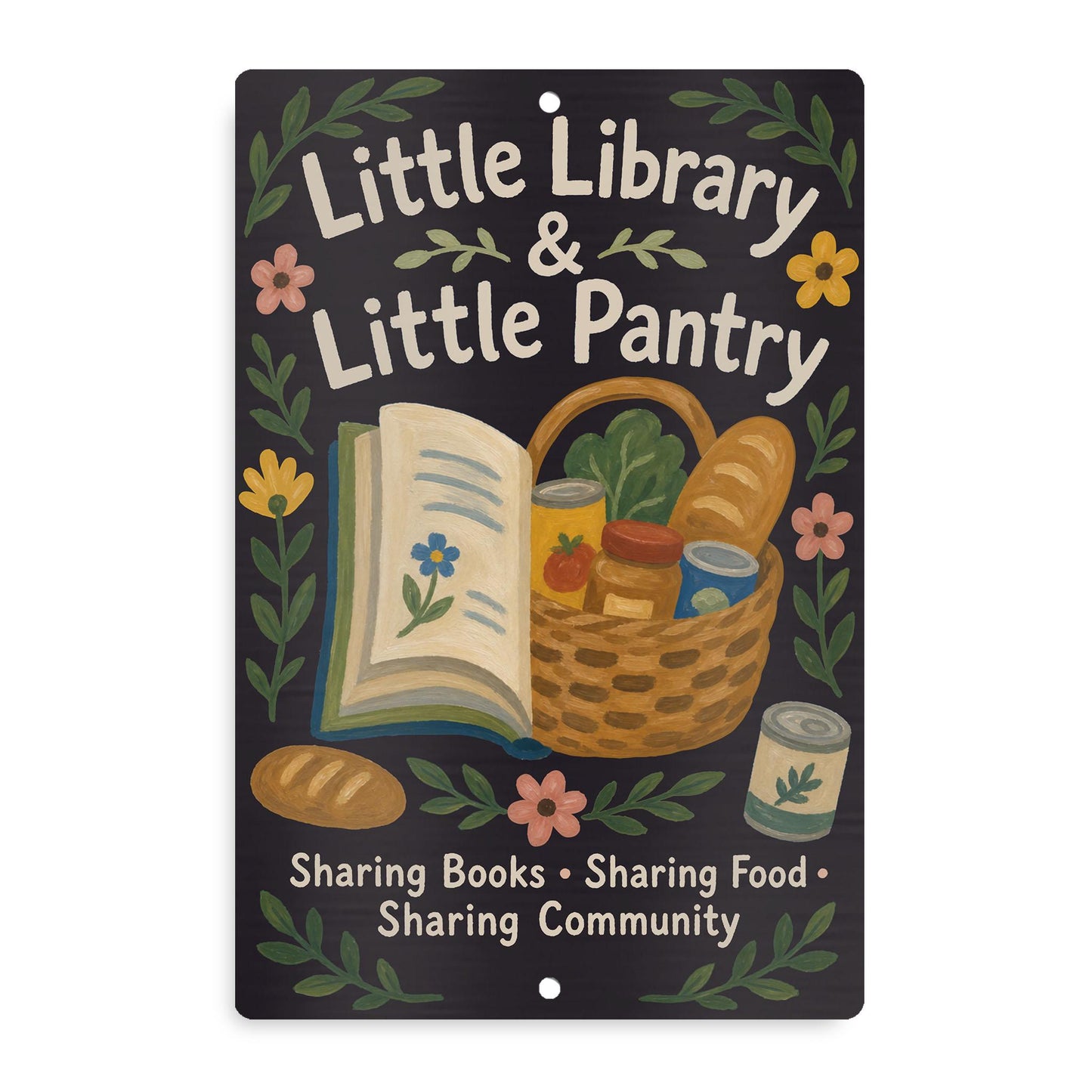 Library & Pantry Metal Sign