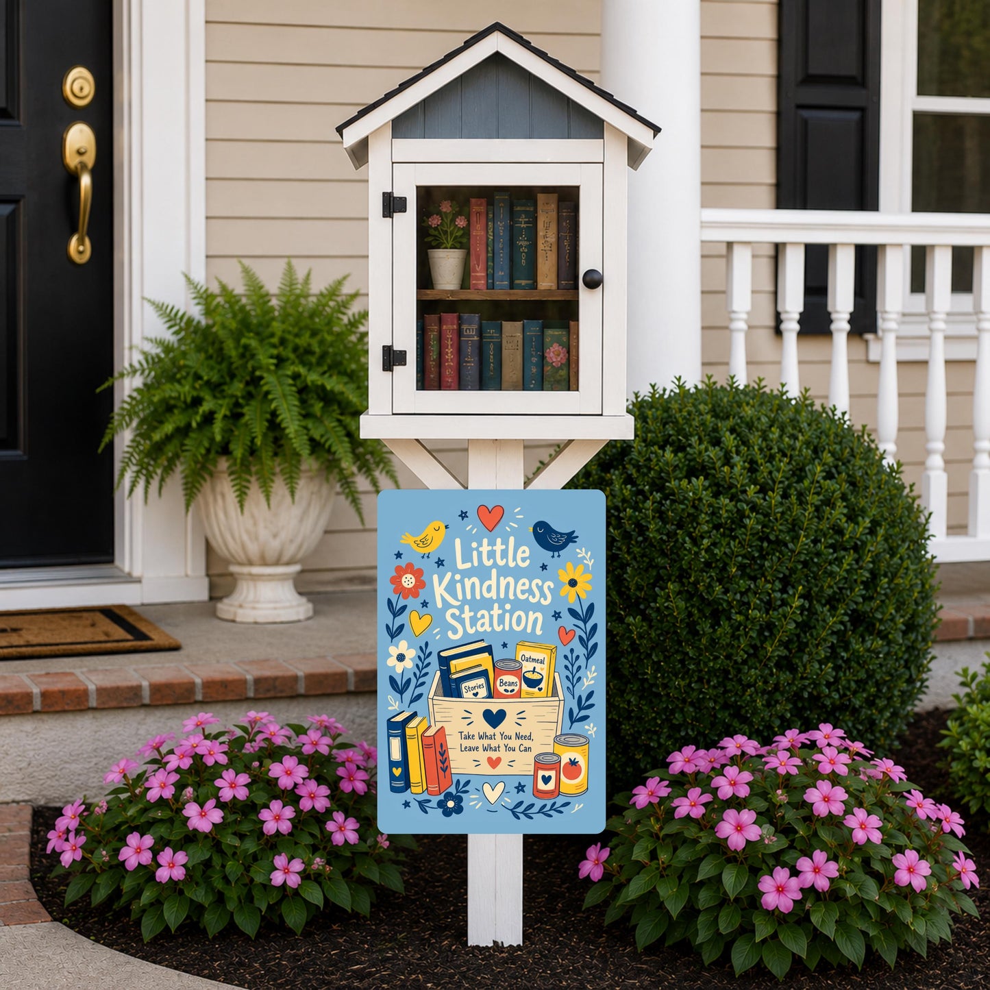 Little Kindness Station Metal Sign