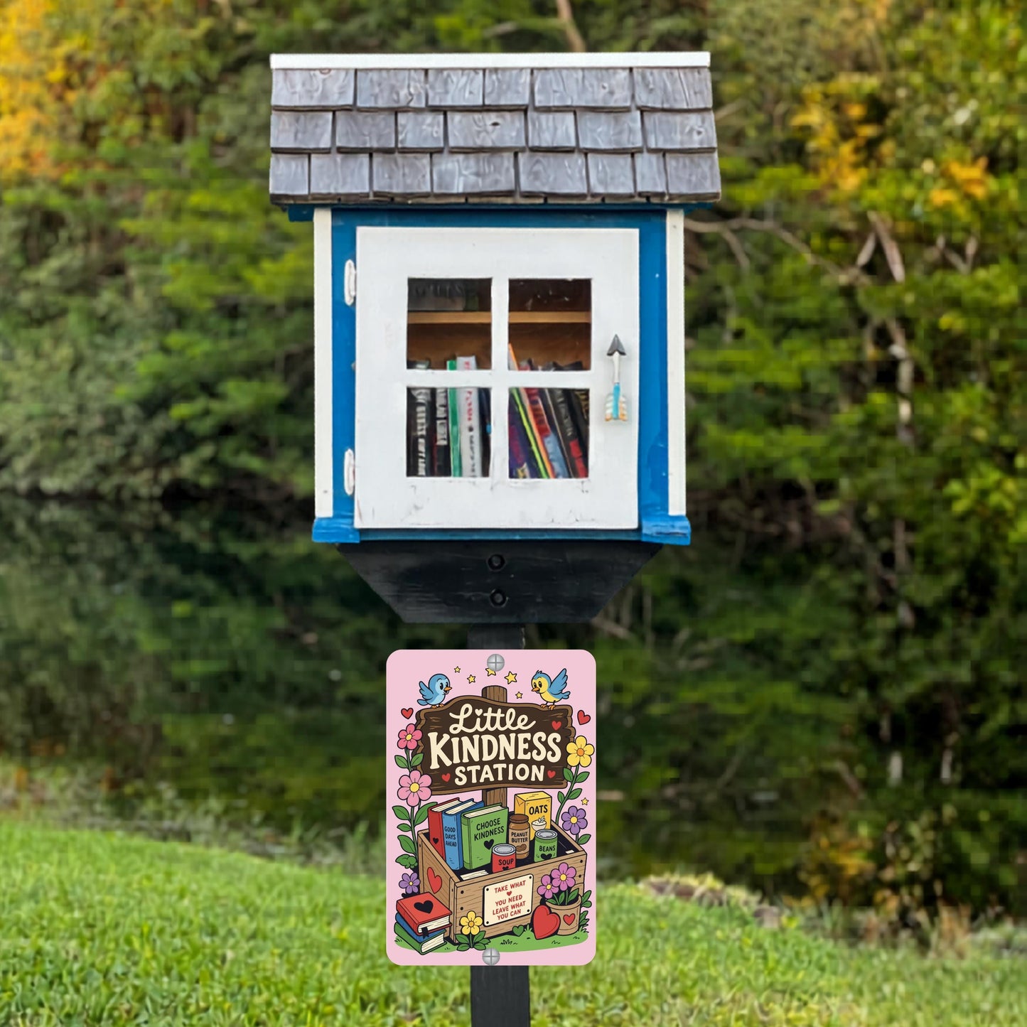 Kindness Station Metal Sign