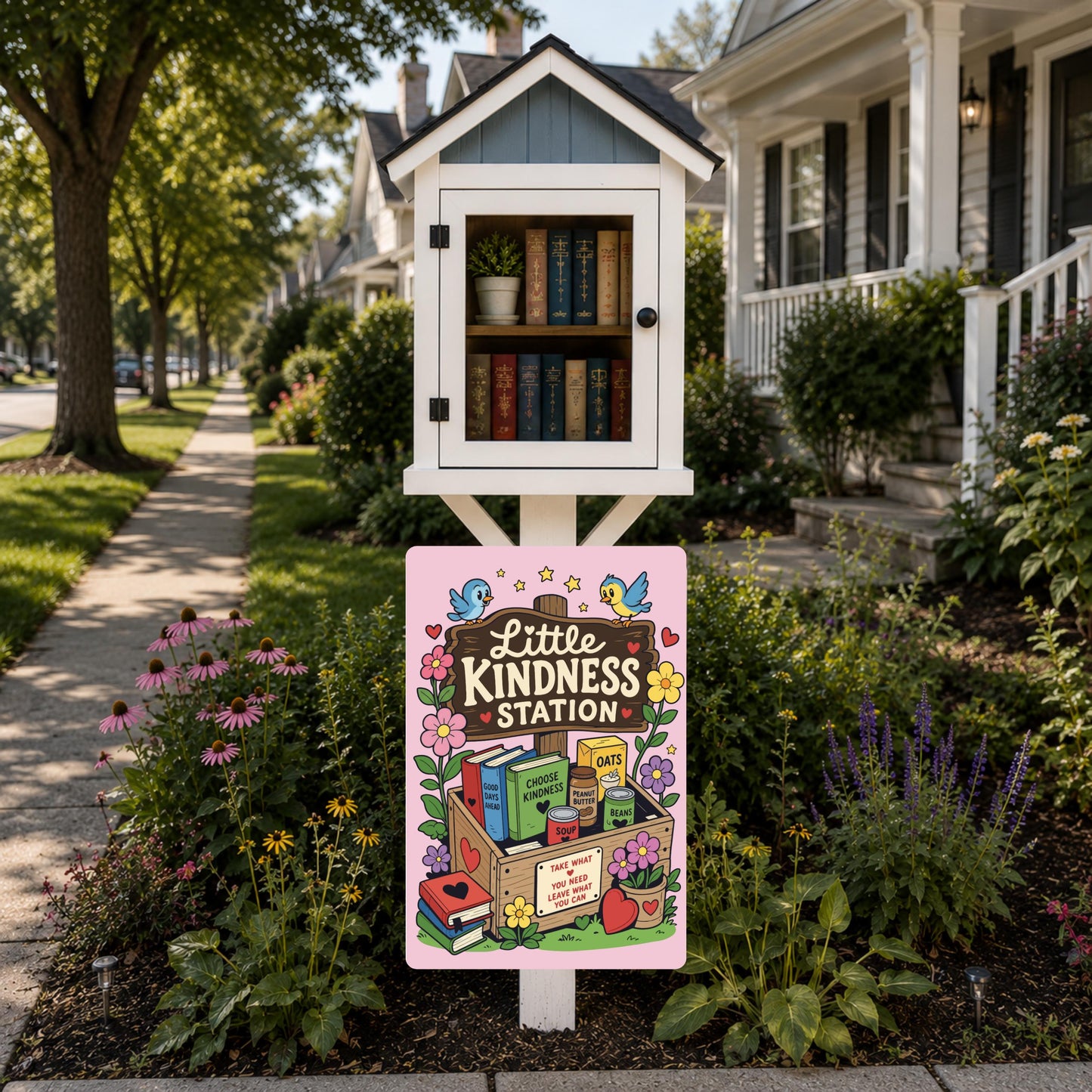 Kindness Station Metal Sign