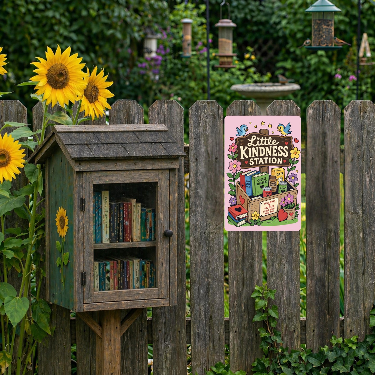 Kindness Station Metal Sign