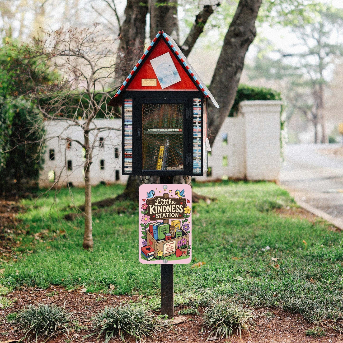 Kindness Station Metal Sign