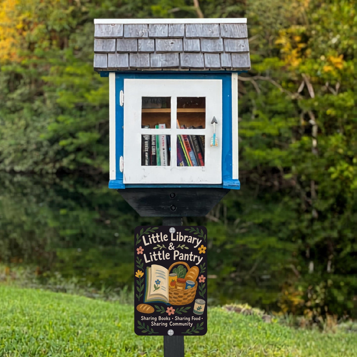 Library & Pantry Metal Sign