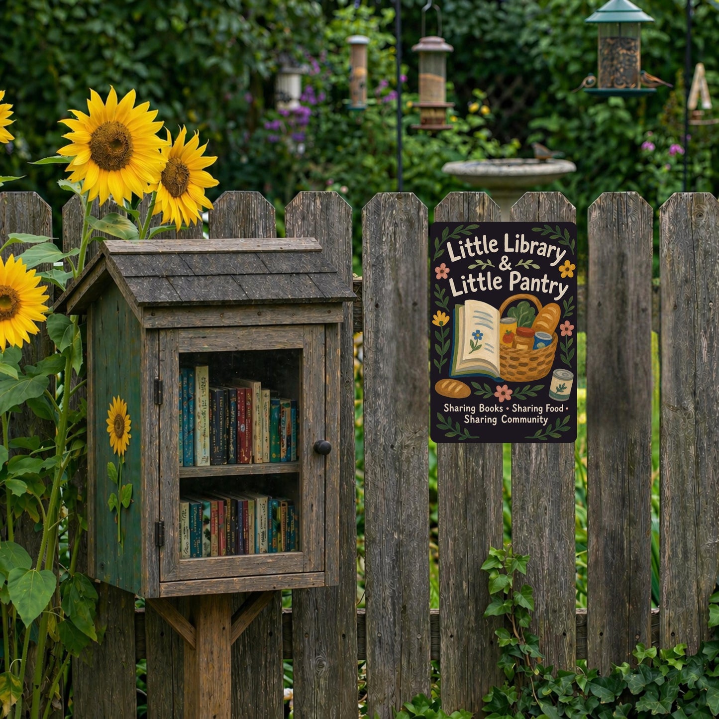 Library & Pantry Metal Sign