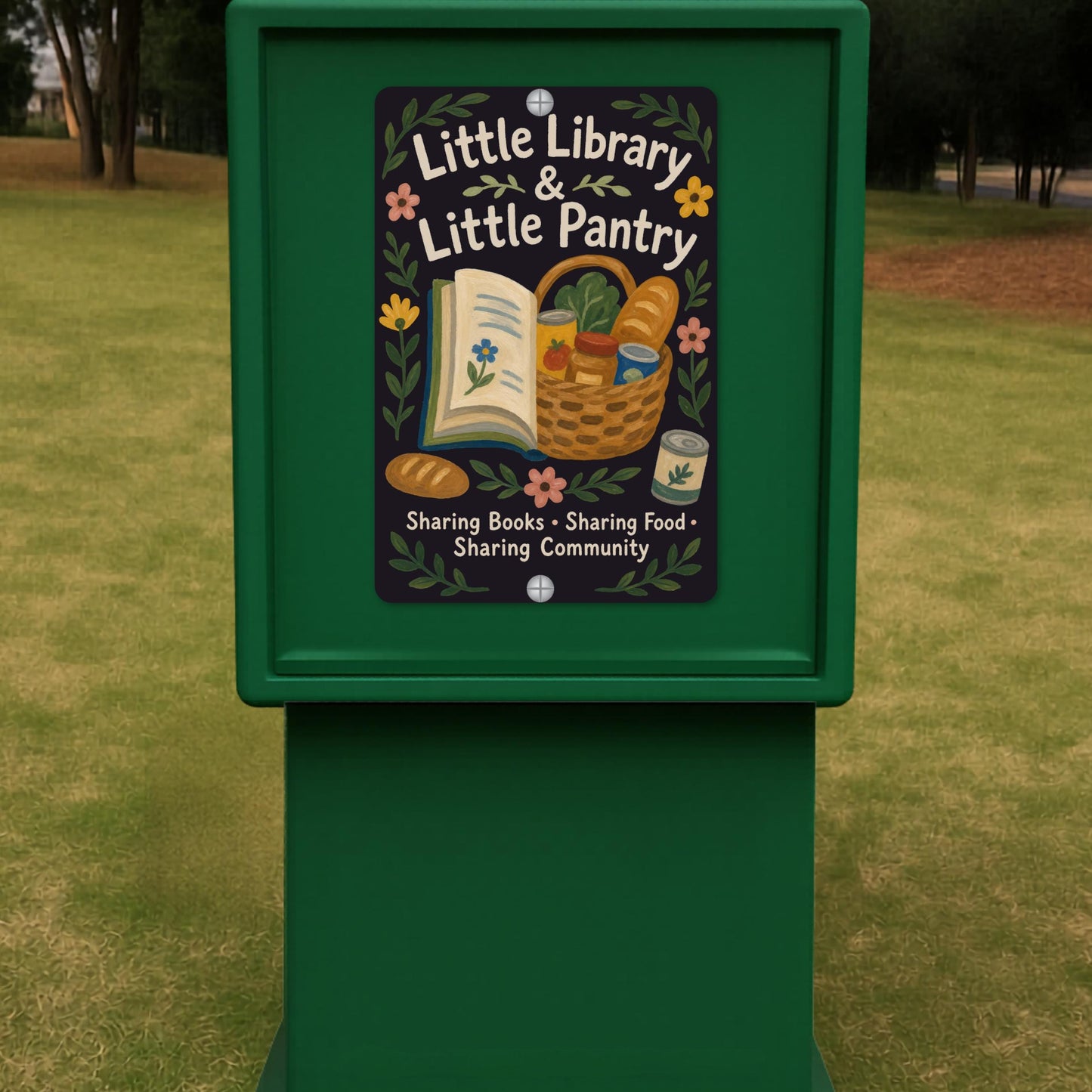 Library & Pantry Metal Sign