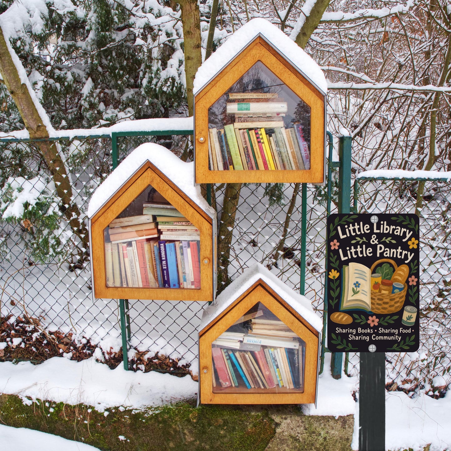 Library & Pantry Metal Sign