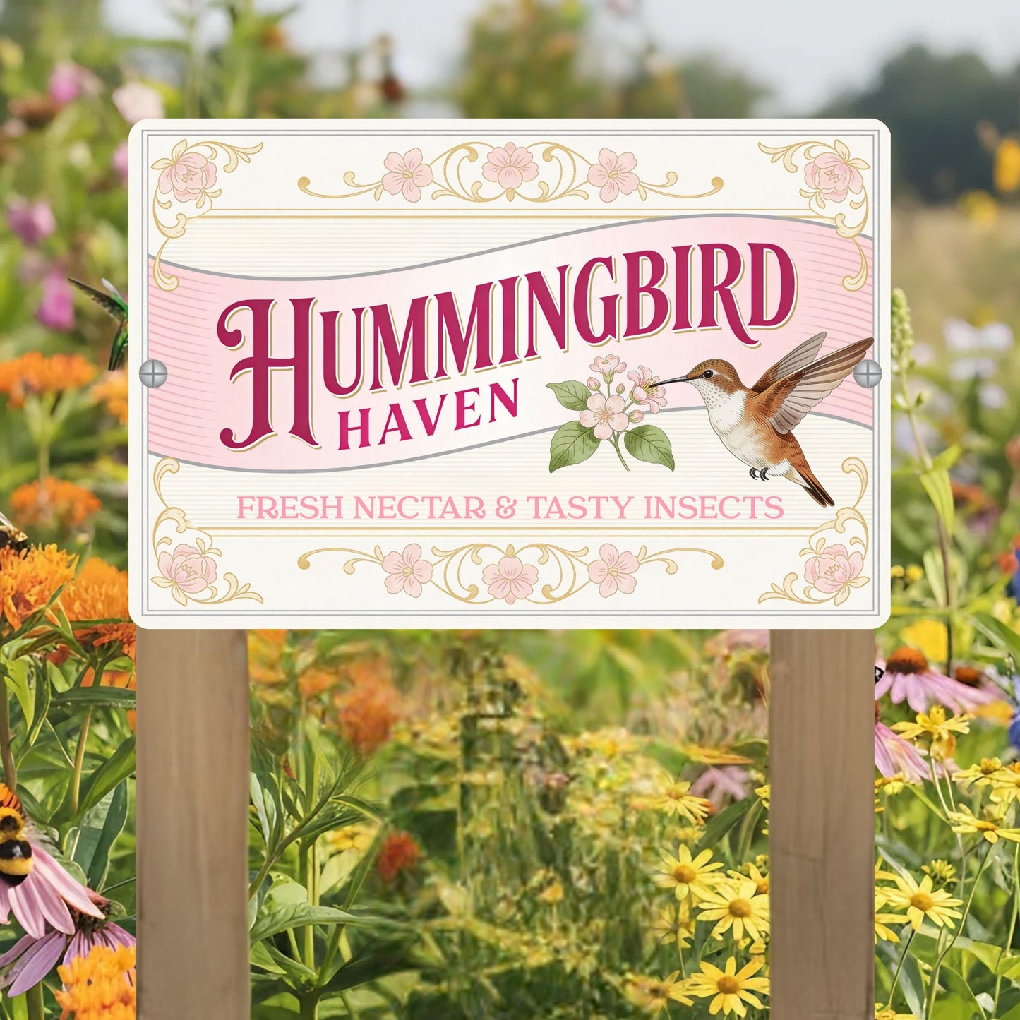 Hummingbird Haven Pollinator Habitat Sign