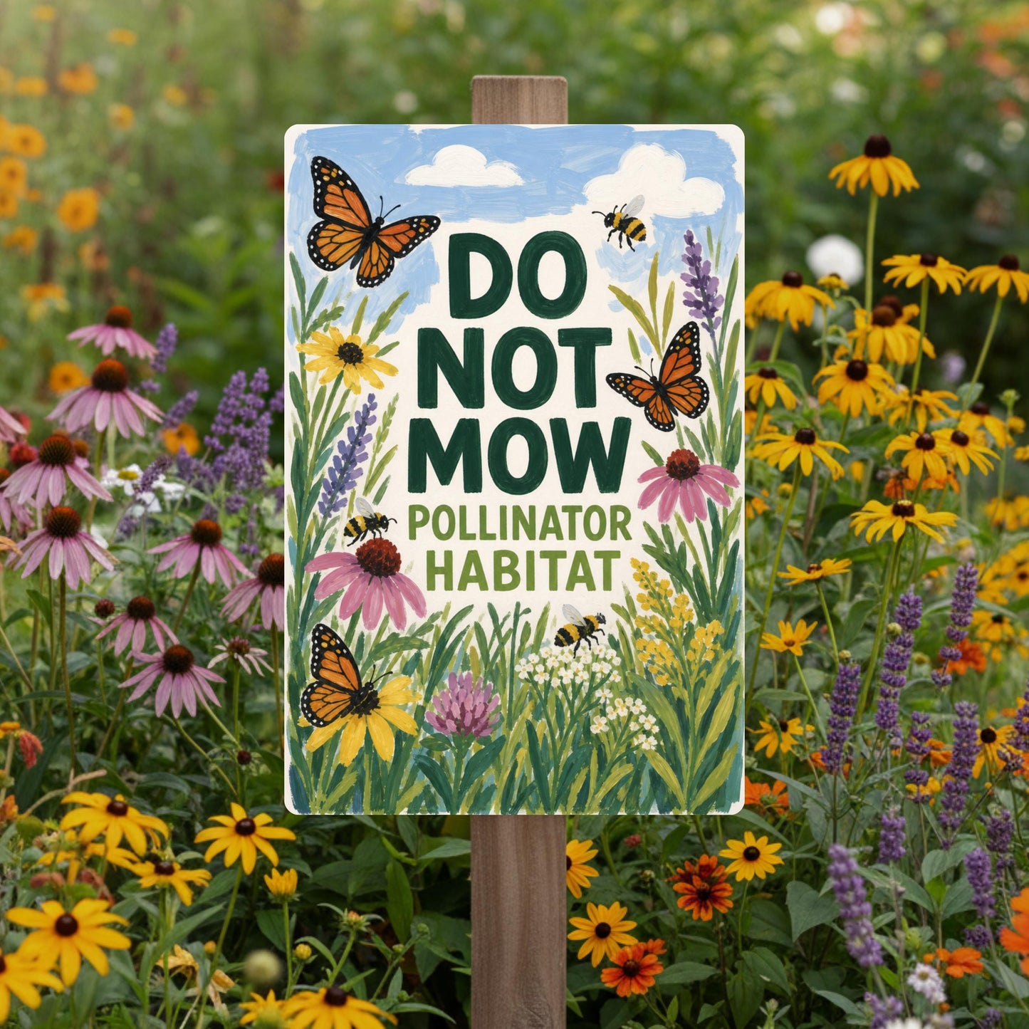 Do Not Mow Sign