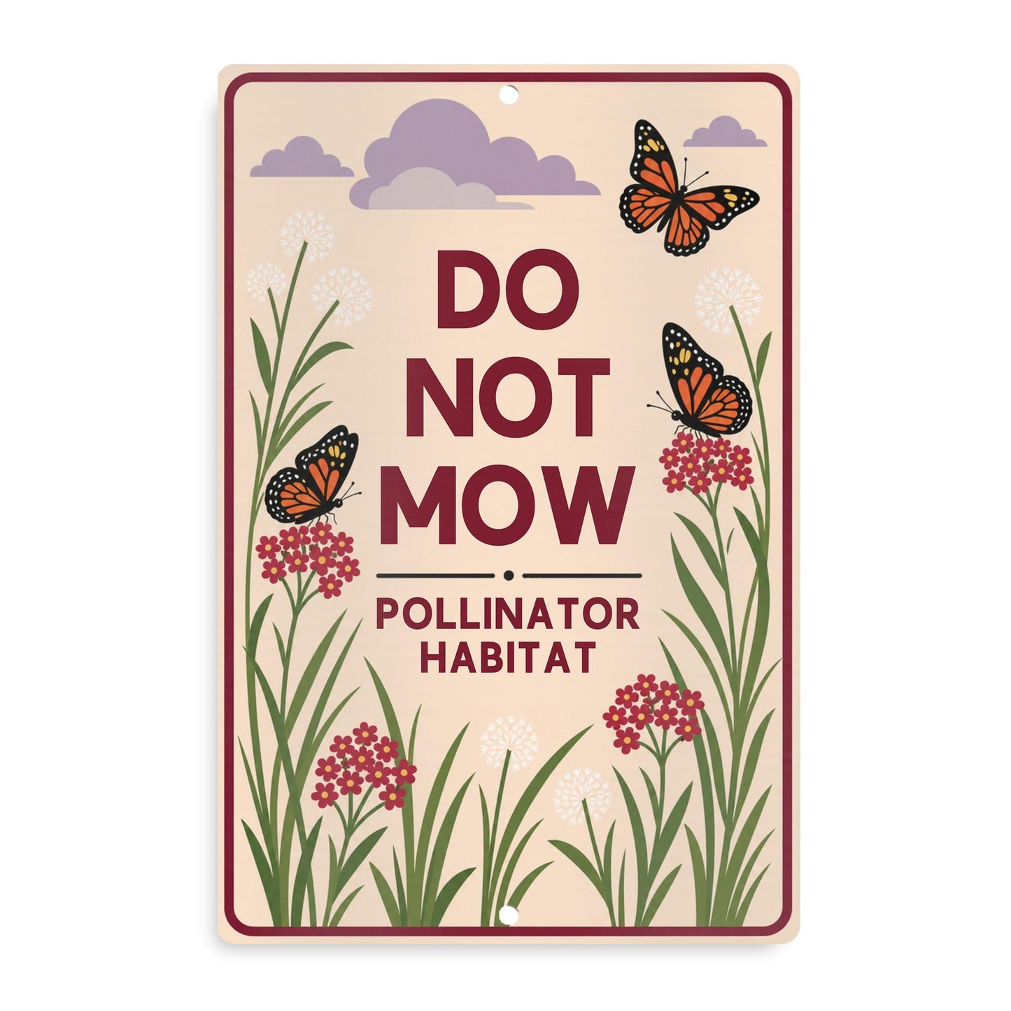 Do Not Mow Pollinator Habitat Sign
