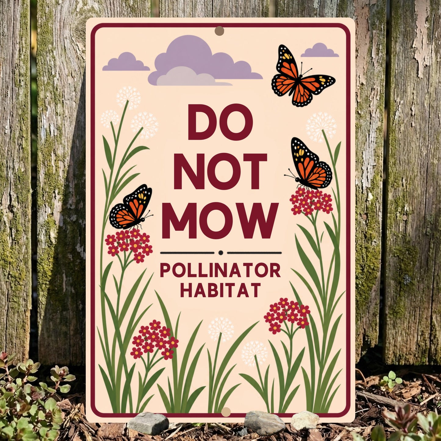 Do Not Mow Pollinator Habitat Sign
