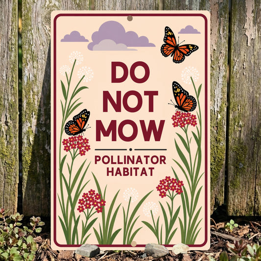 Do Not Mow Pollinator Habitat Sign