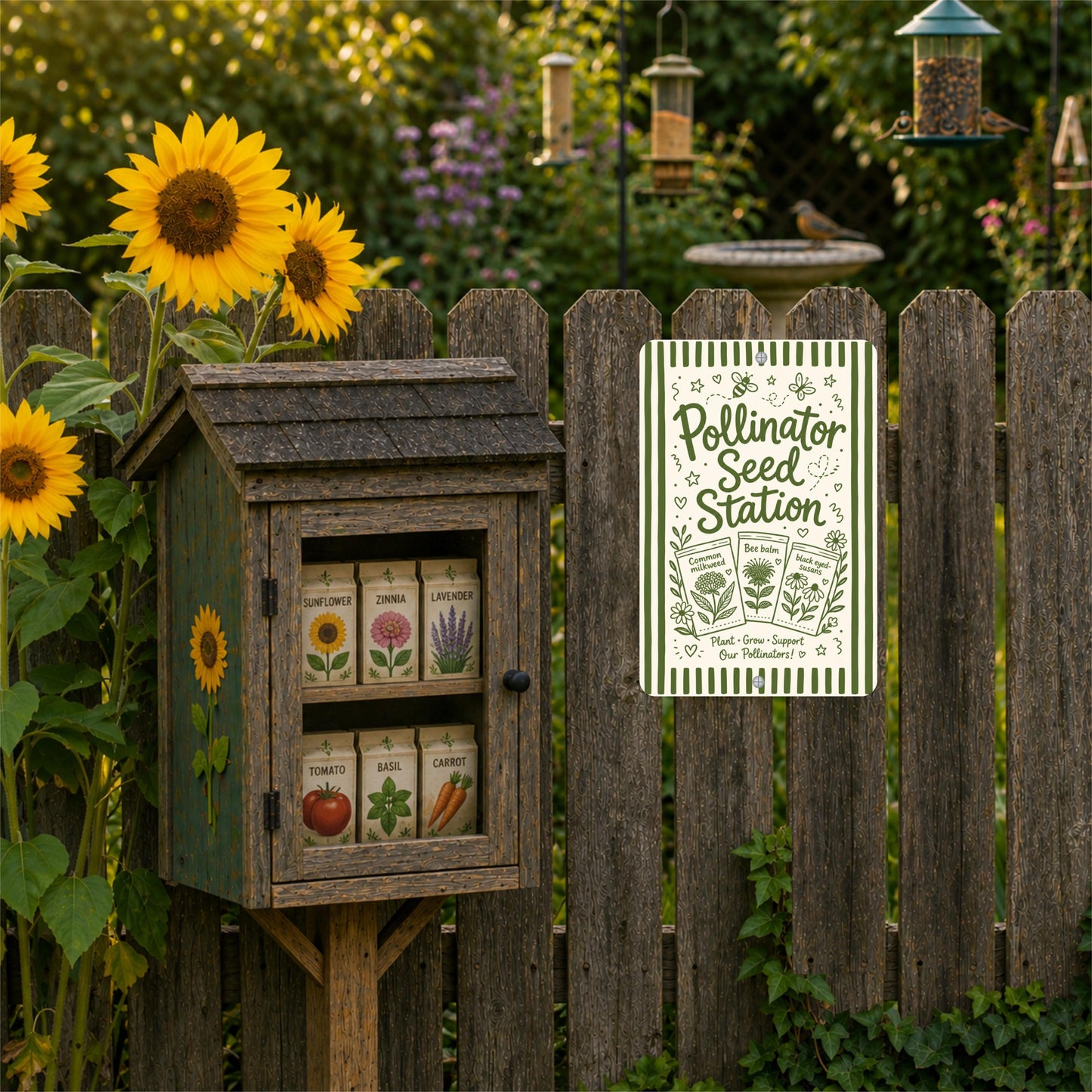 Pollinator Seed Station Sign