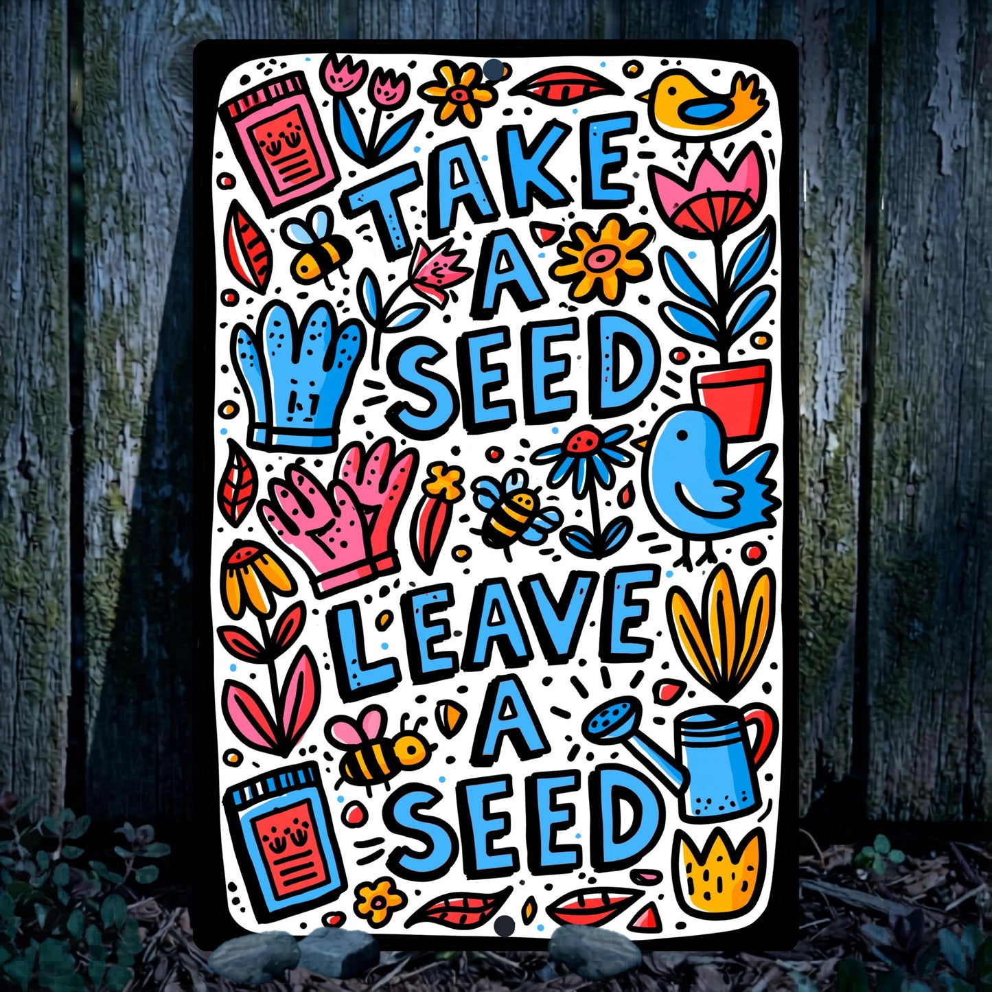 Take a Seed Leave a Seed Sign