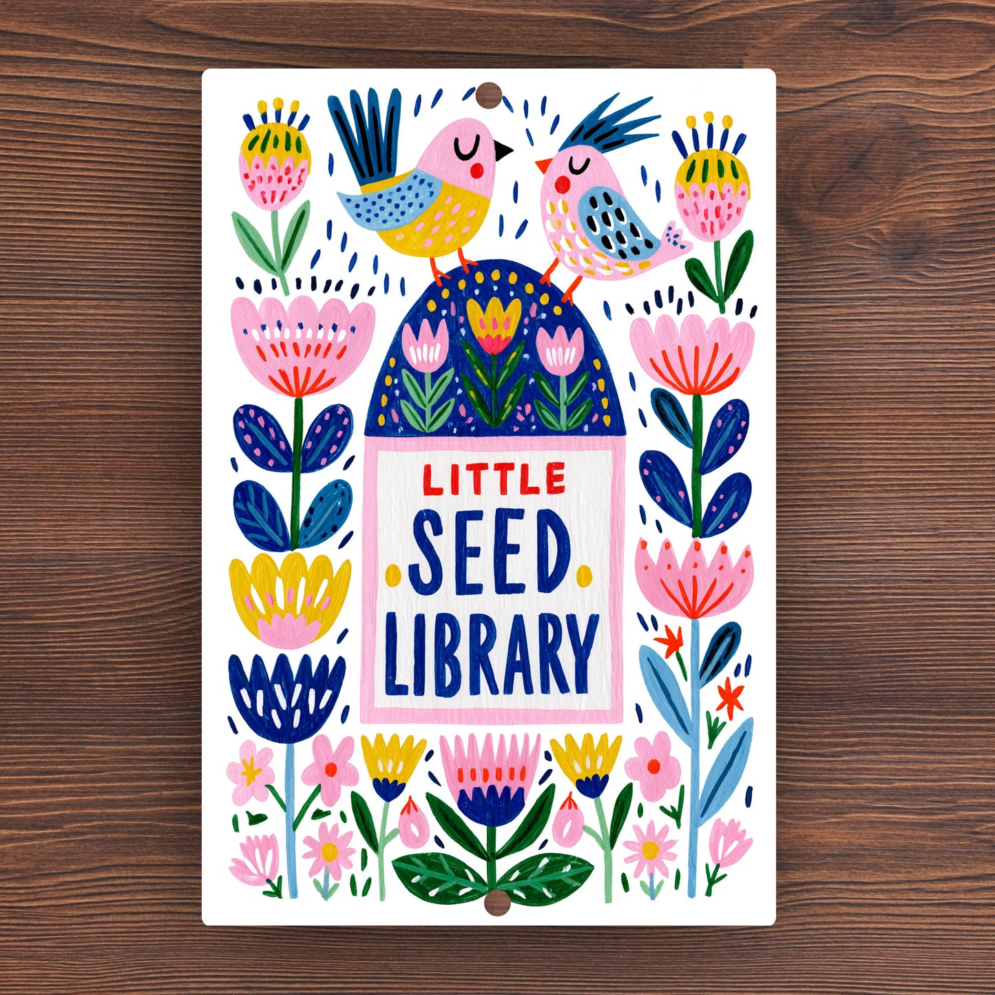 Little Seed Library Metal Sign