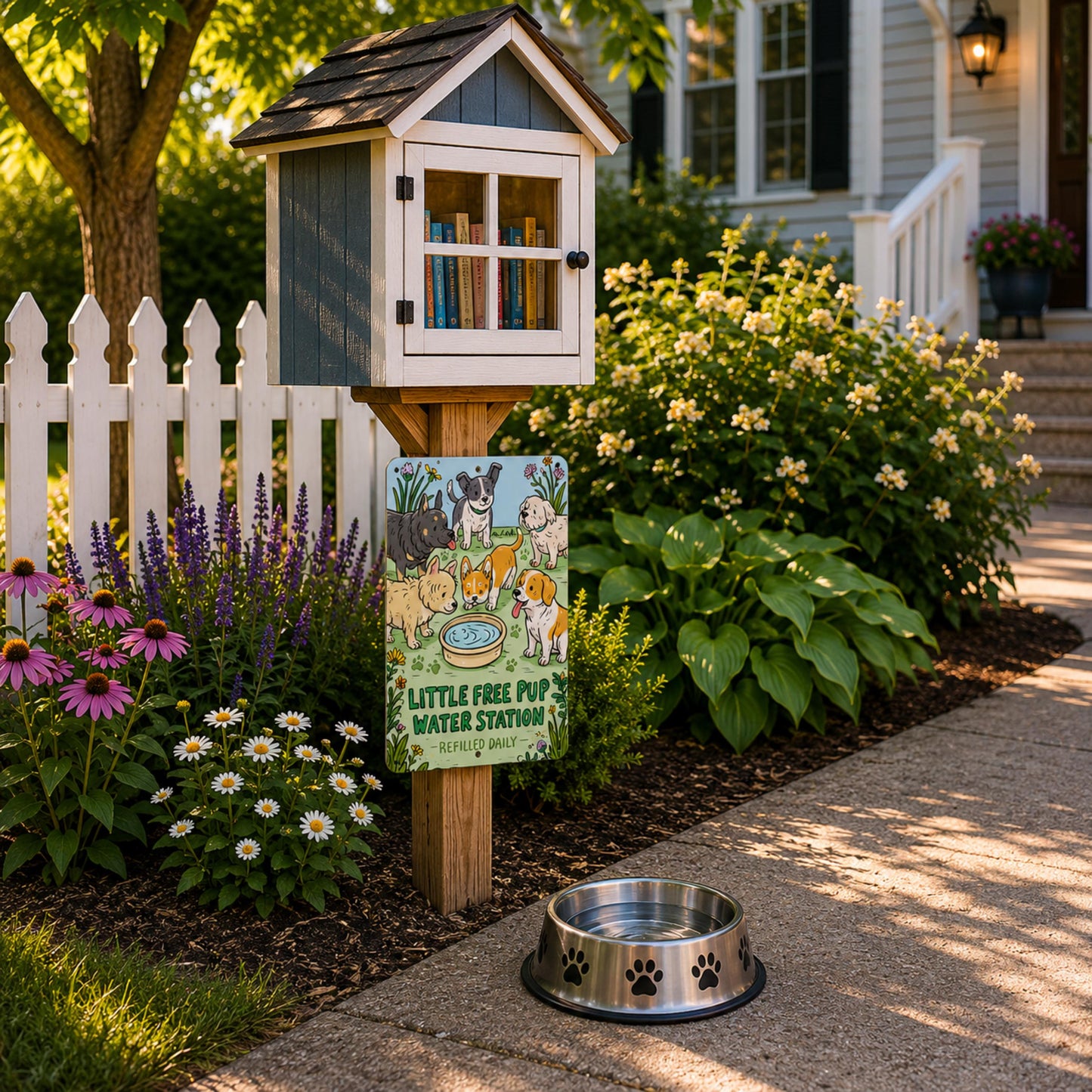 Dog Hydration Station Metal Sign