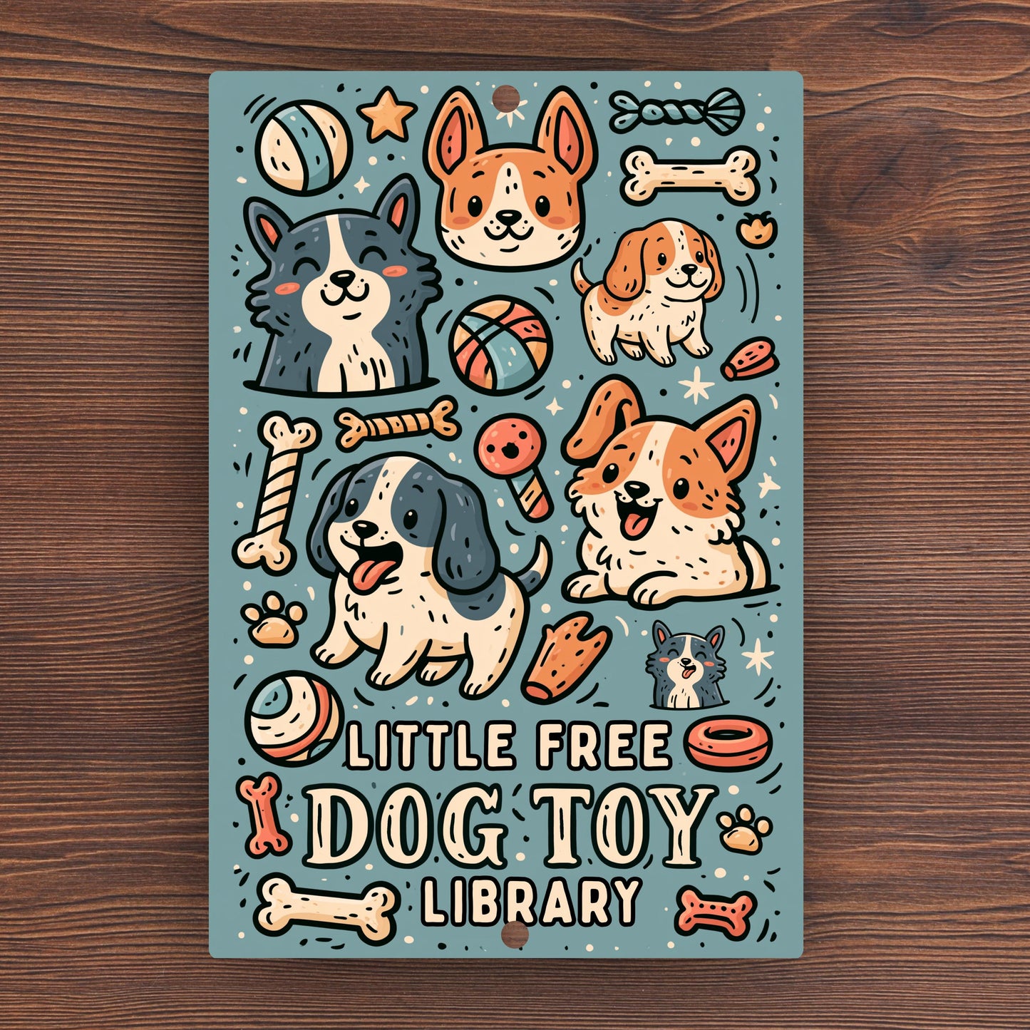 Little Free Dog Toys Sign