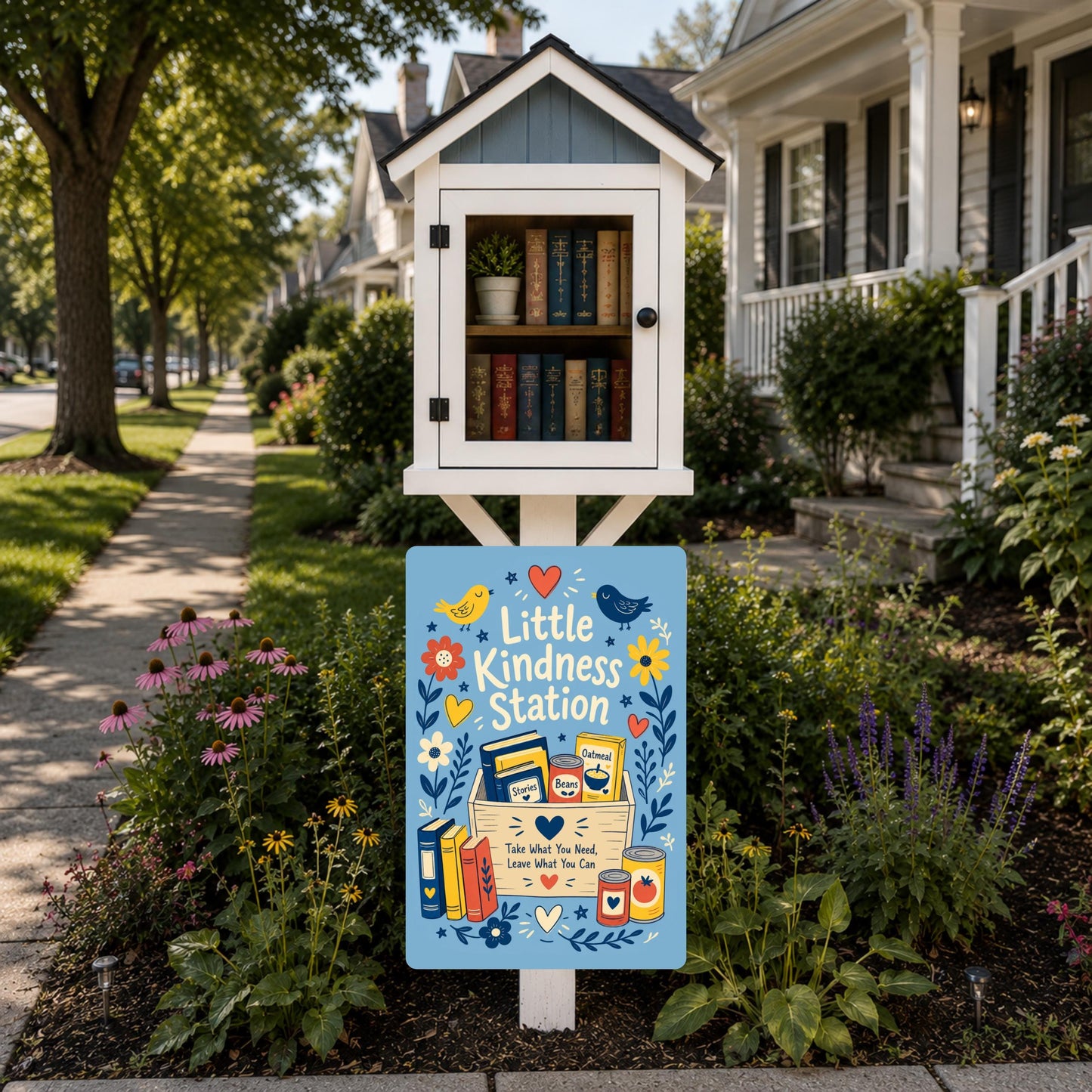 Little Kindness Station Metal Sign