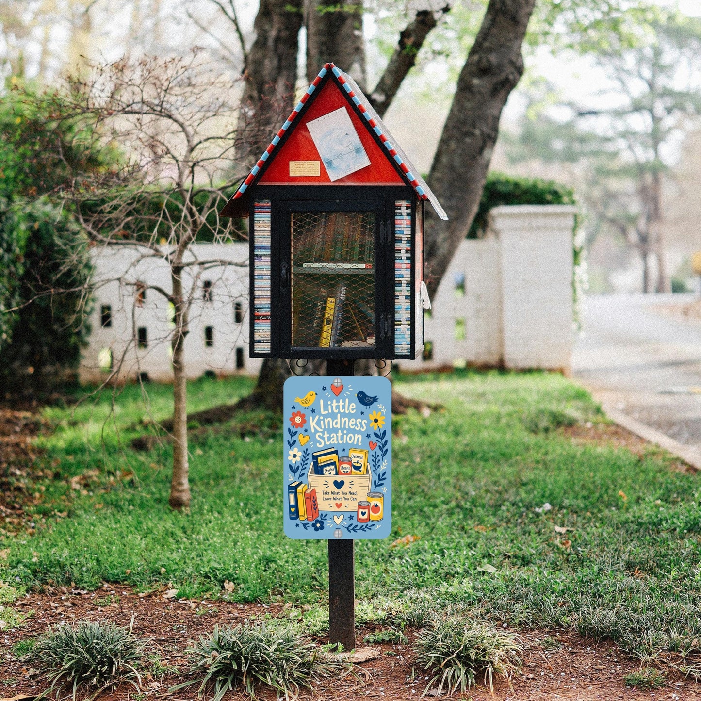 Little Kindness Station Metal Sign