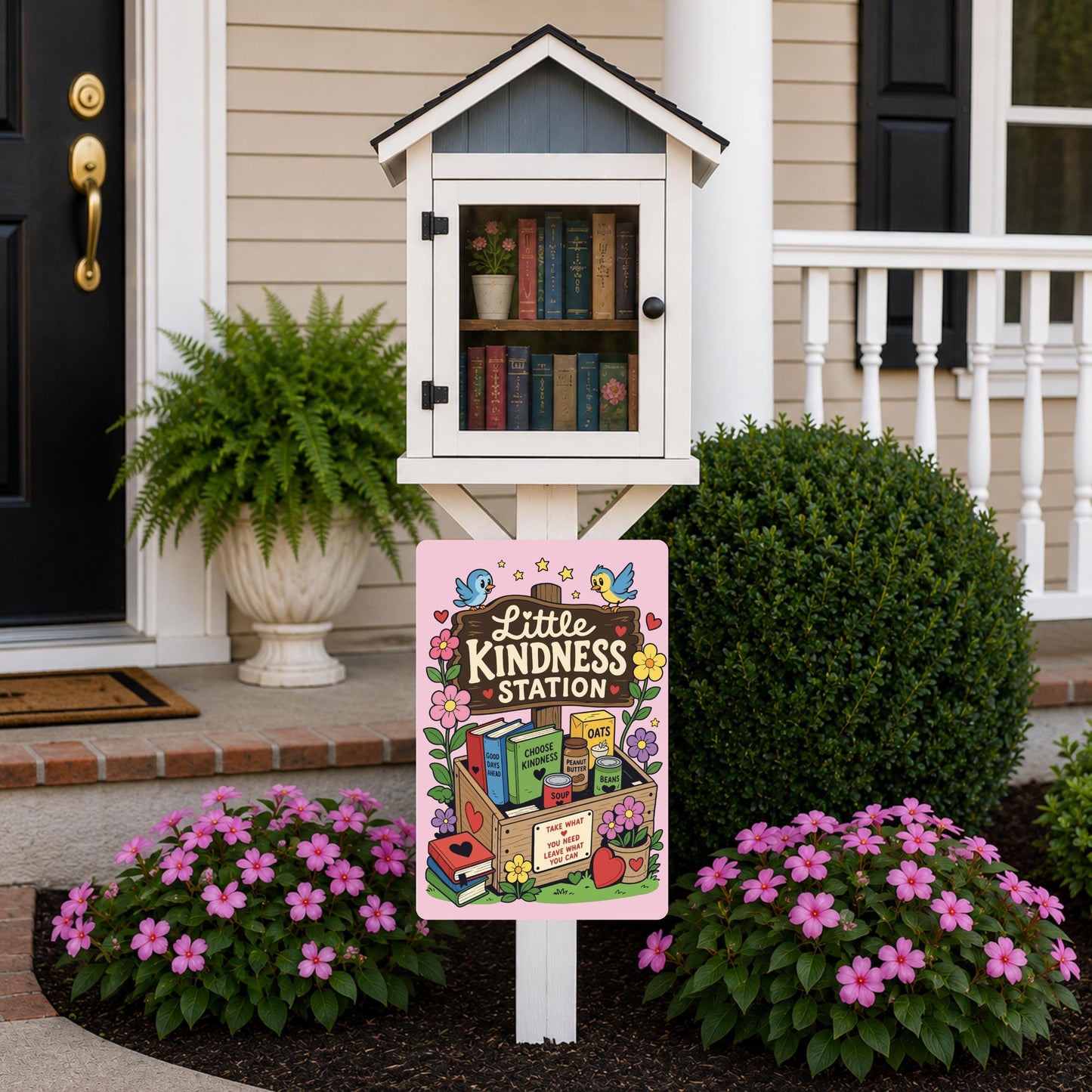 Kindness Station Metal Sign