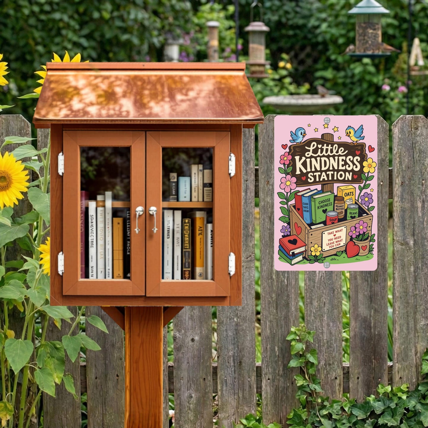 Kindness Station Metal Sign