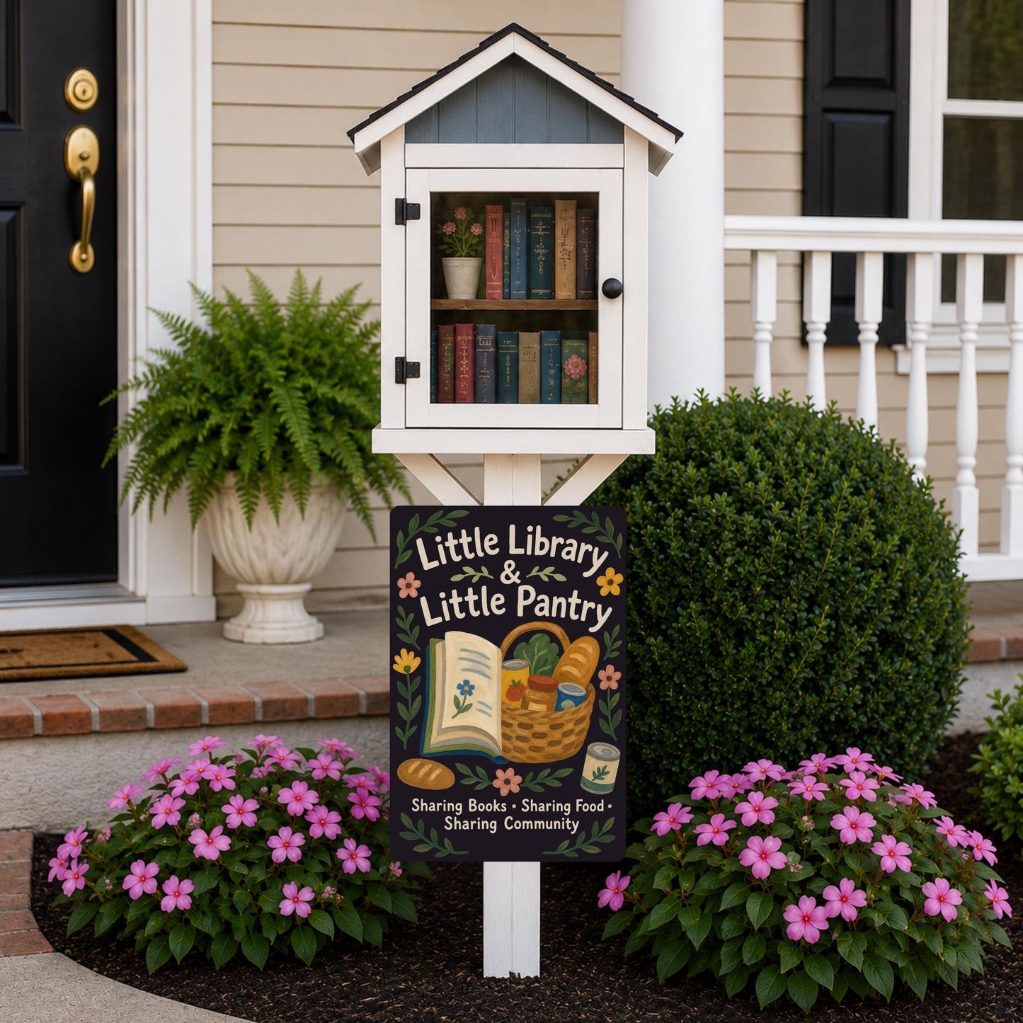 Library & Pantry Metal Sign