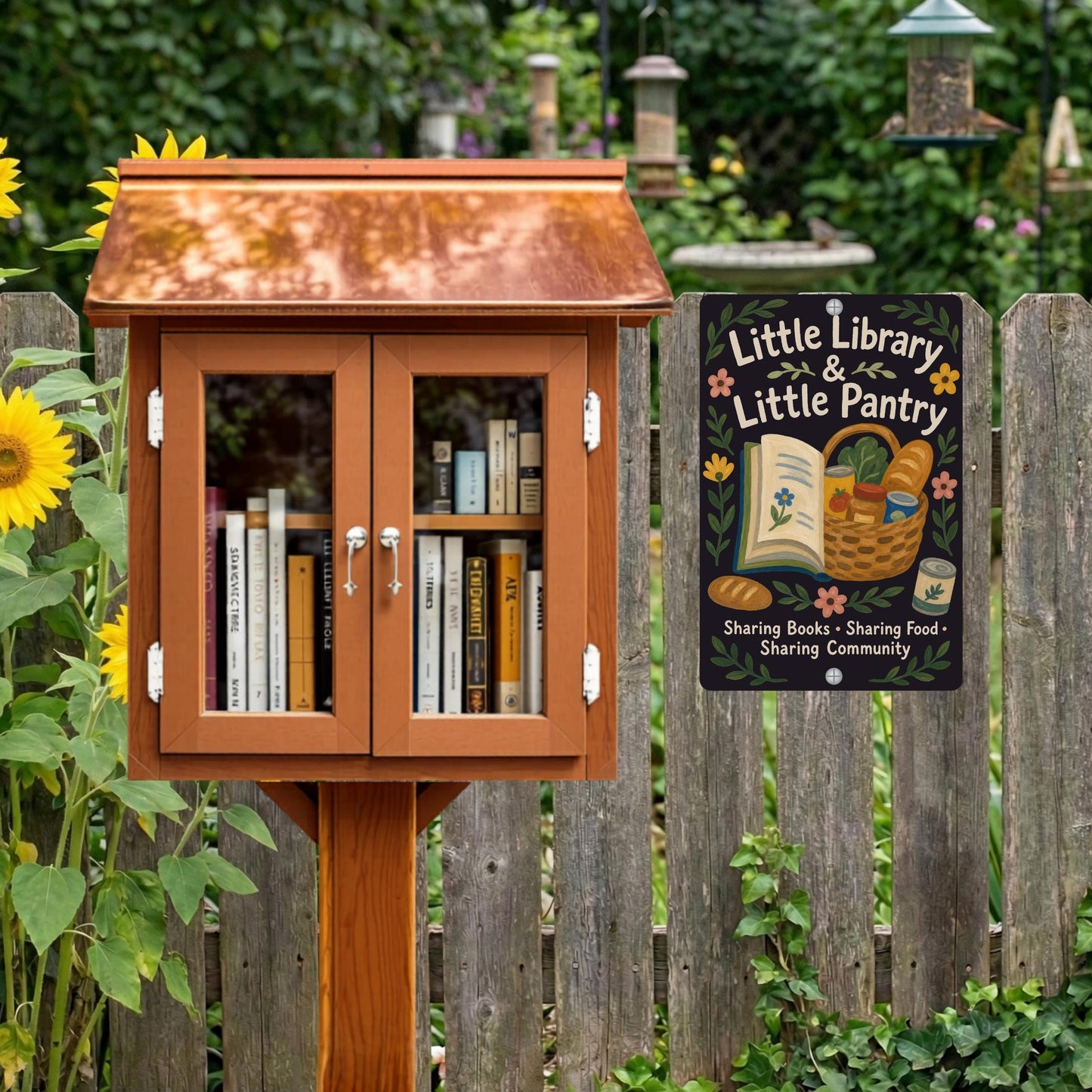Library & Pantry Metal Sign