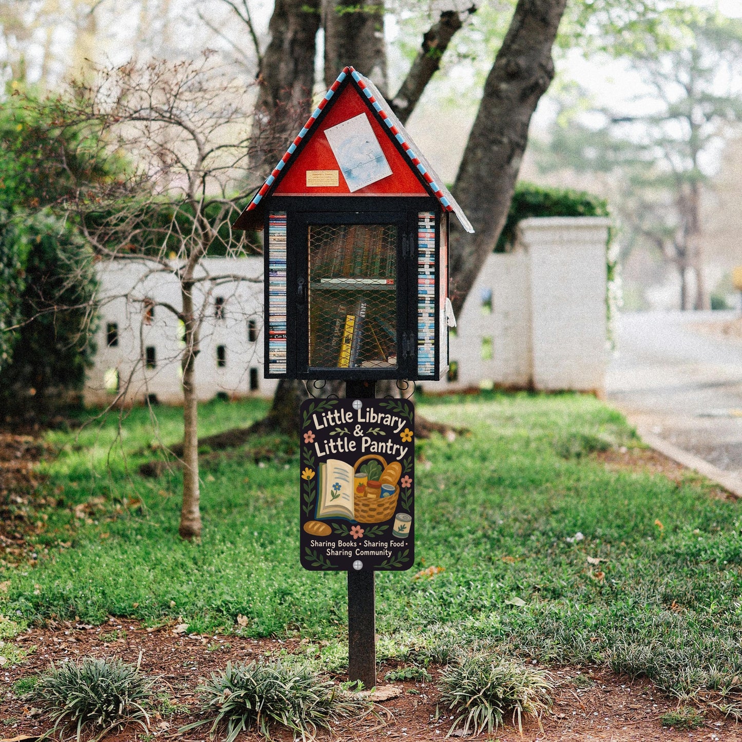 Library & Pantry Metal Sign