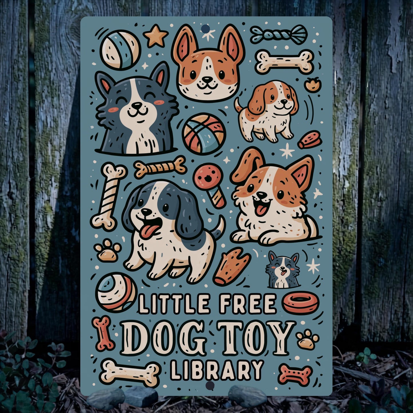 Little Free Dog Toys Sign
