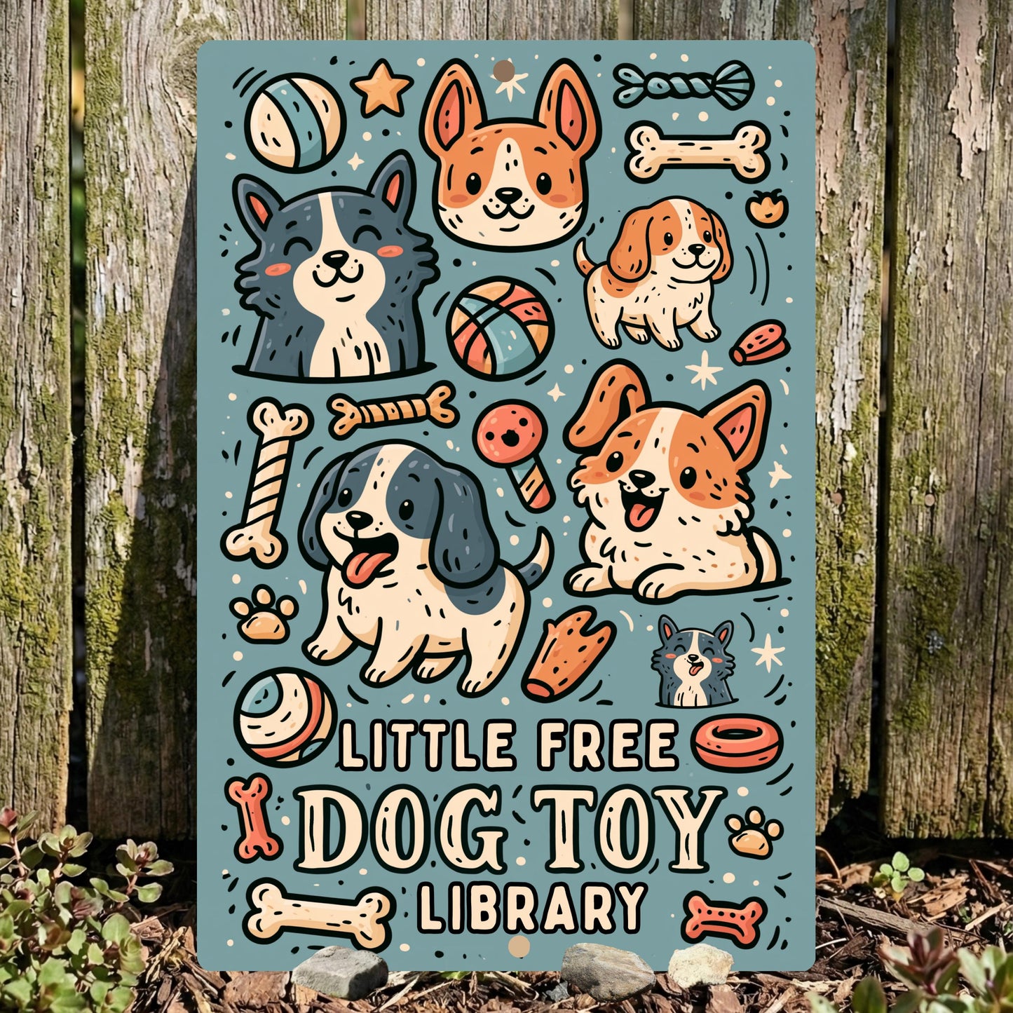 Little Free Dog Toys Sign