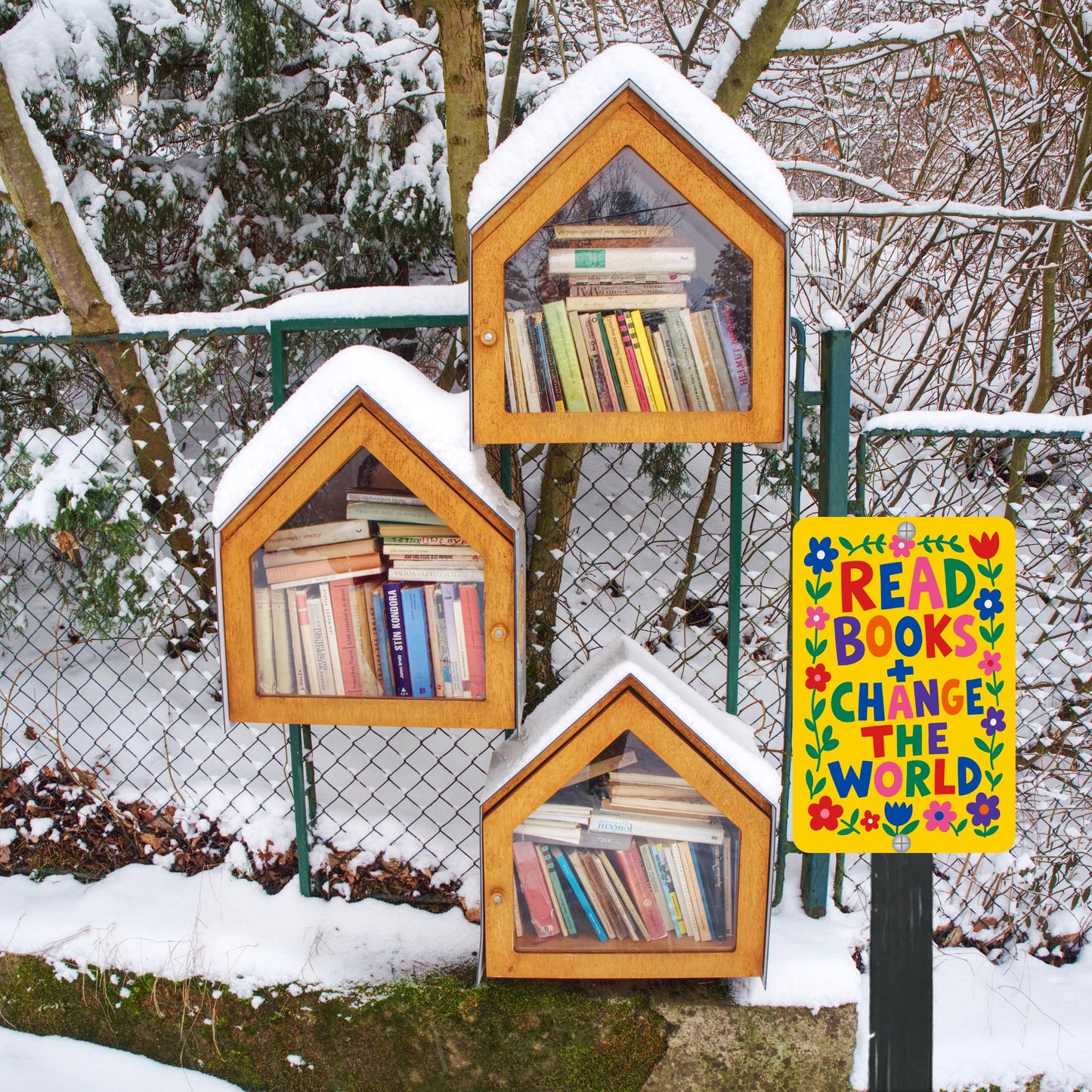 Neighborhood Library Outdoor Sign