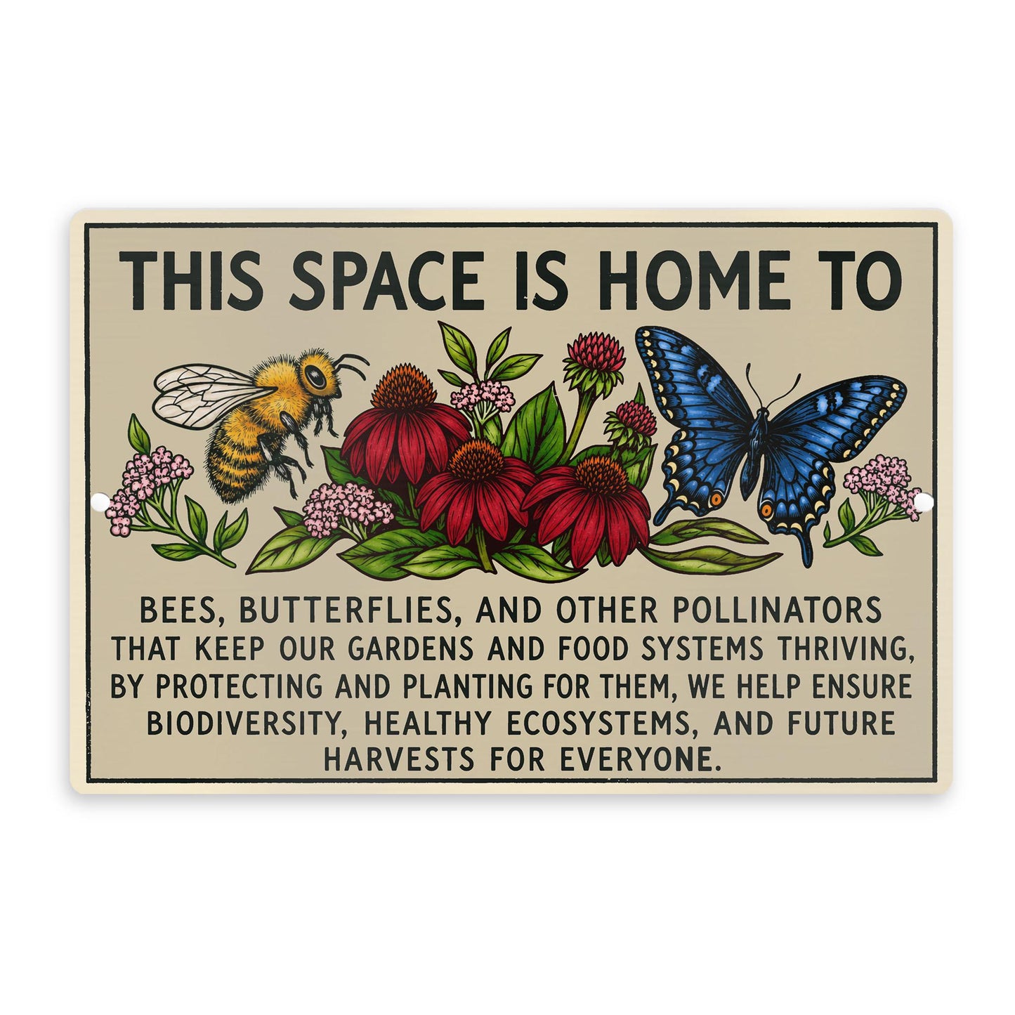 Butterfly Habitat Garden Sign