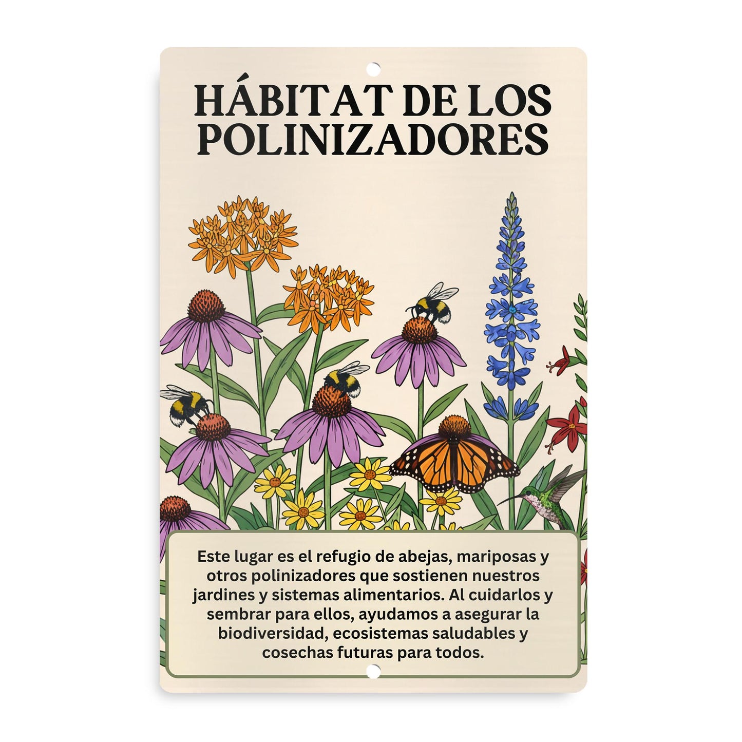 SPANISH VERSION Pollinator Habitat Sign