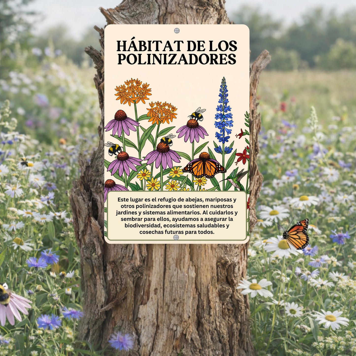 SPANISH VERSION Pollinator Habitat Sign