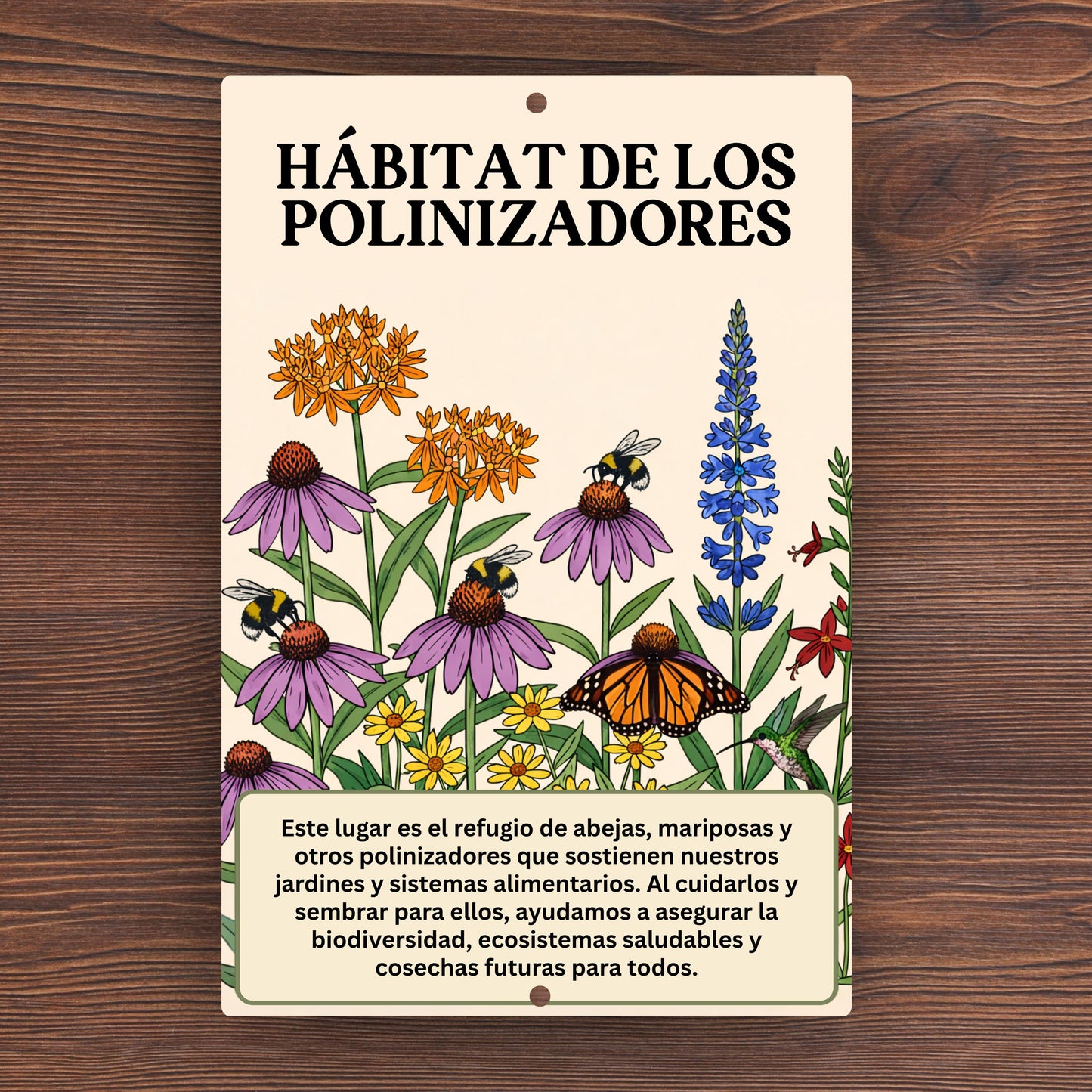 SPANISH VERSION Pollinator Habitat Sign