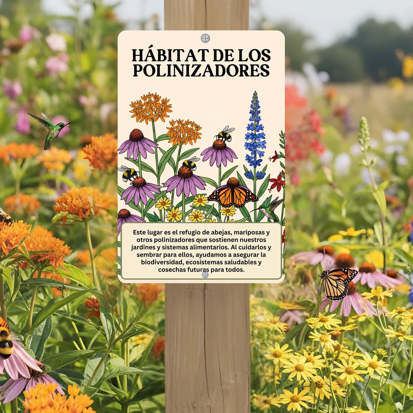 SPANISH VERSION Pollinator Habitat Sign