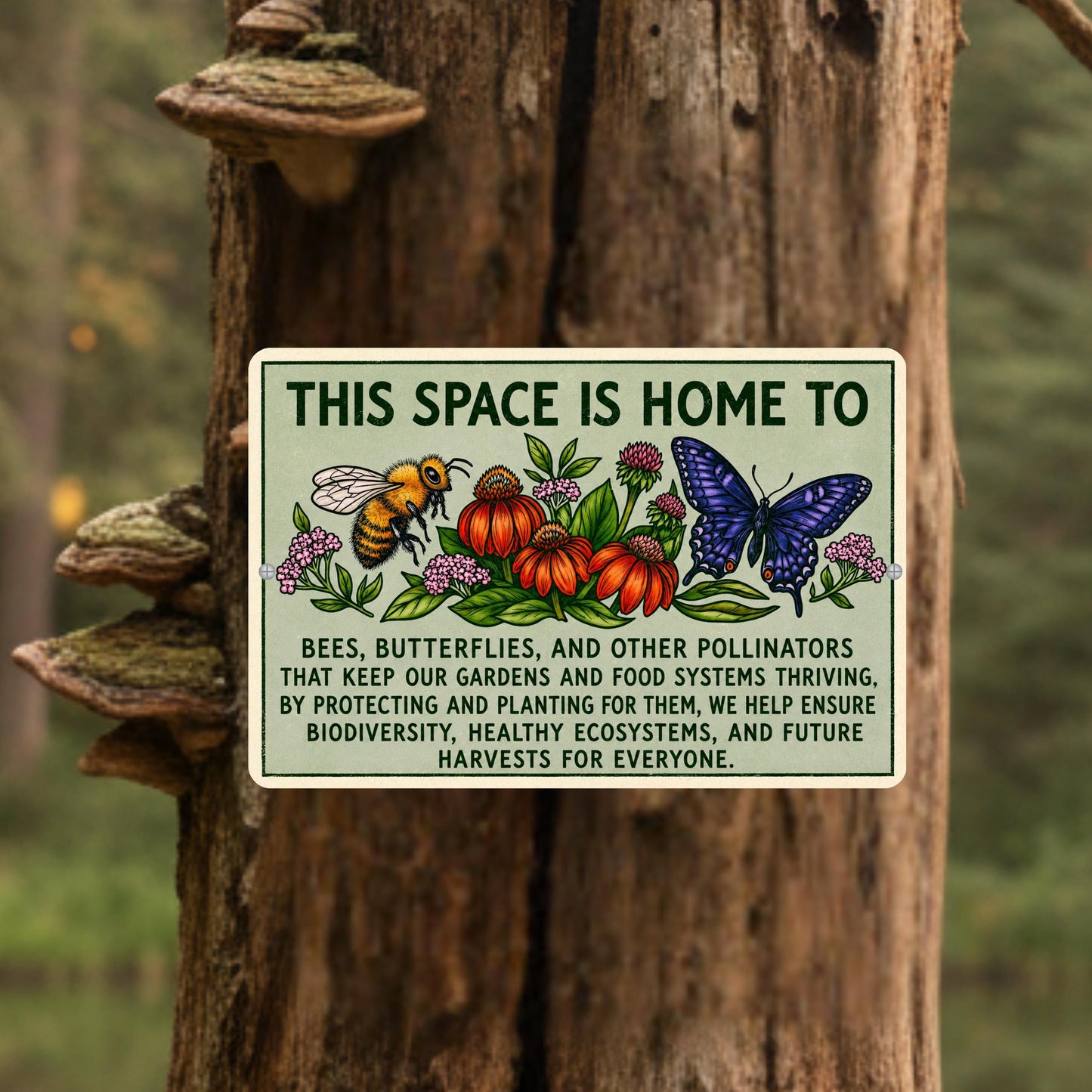 Butterfly Habitat Garden Sign