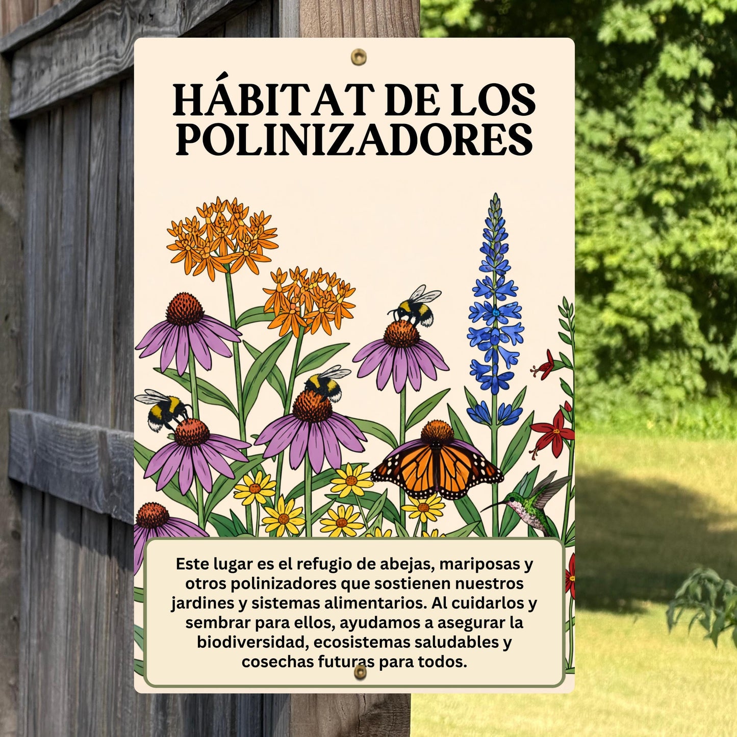 SPANISH VERSION Pollinator Habitat Sign