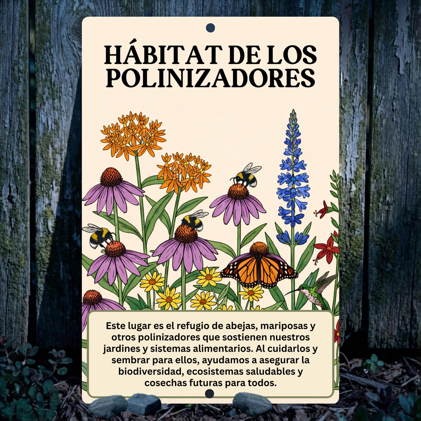 SPANISH VERSION Pollinator Habitat Sign