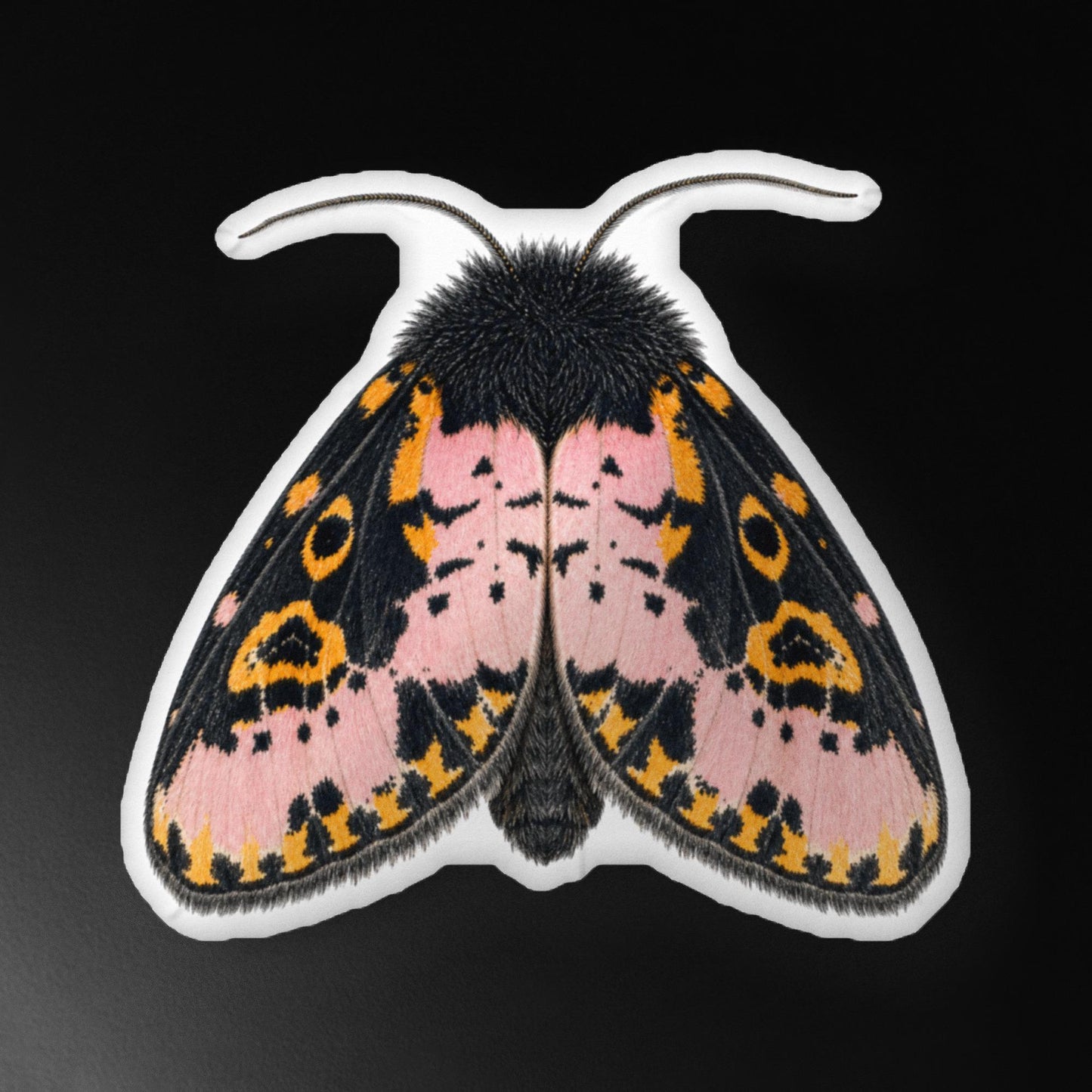 Spanish Moth Shaped Pillow, 10x10 16x16 22x22, Whimsigoth Decor