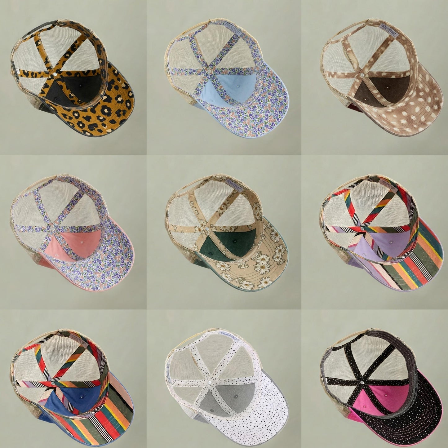 Let's Go Fishing Ponytail Cap - Rainbow Trout Hat - Gift for Fishers