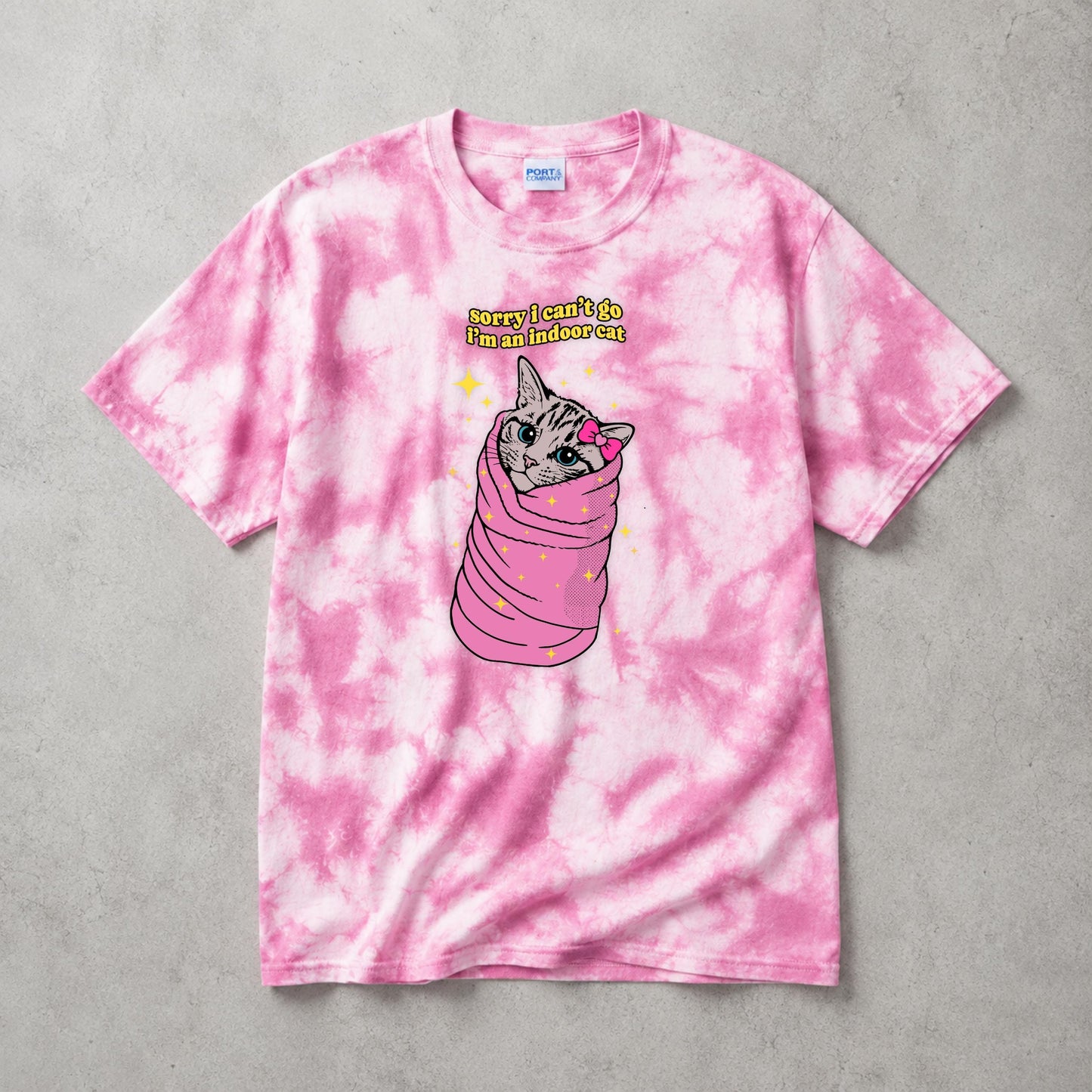 Cat Meme Shirt - Sorry I Can't Go I'm an Indoor Cat - Gift for Introverts