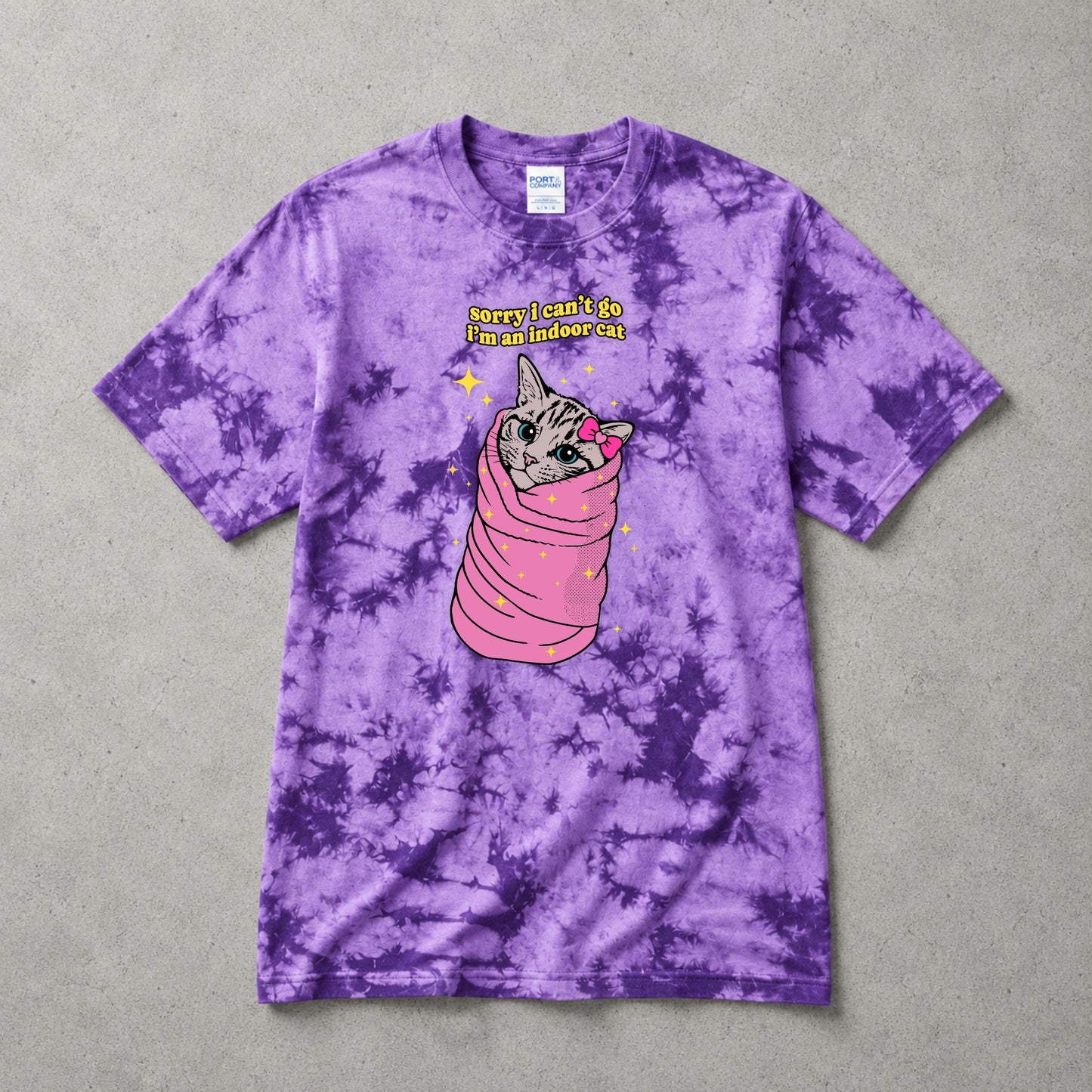 Cat Meme Shirt - Sorry I Can't Go I'm an Indoor Cat - Gift for Introverts