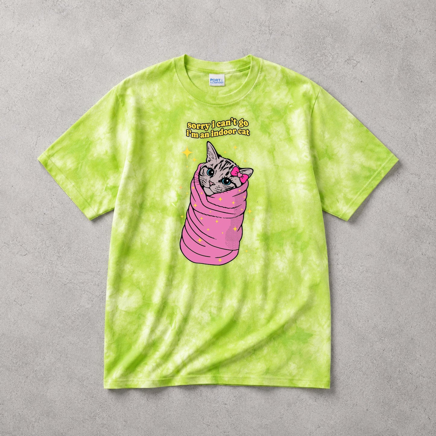Cat Meme Shirt - Sorry I Can't Go I'm an Indoor Cat - Gift for Introverts