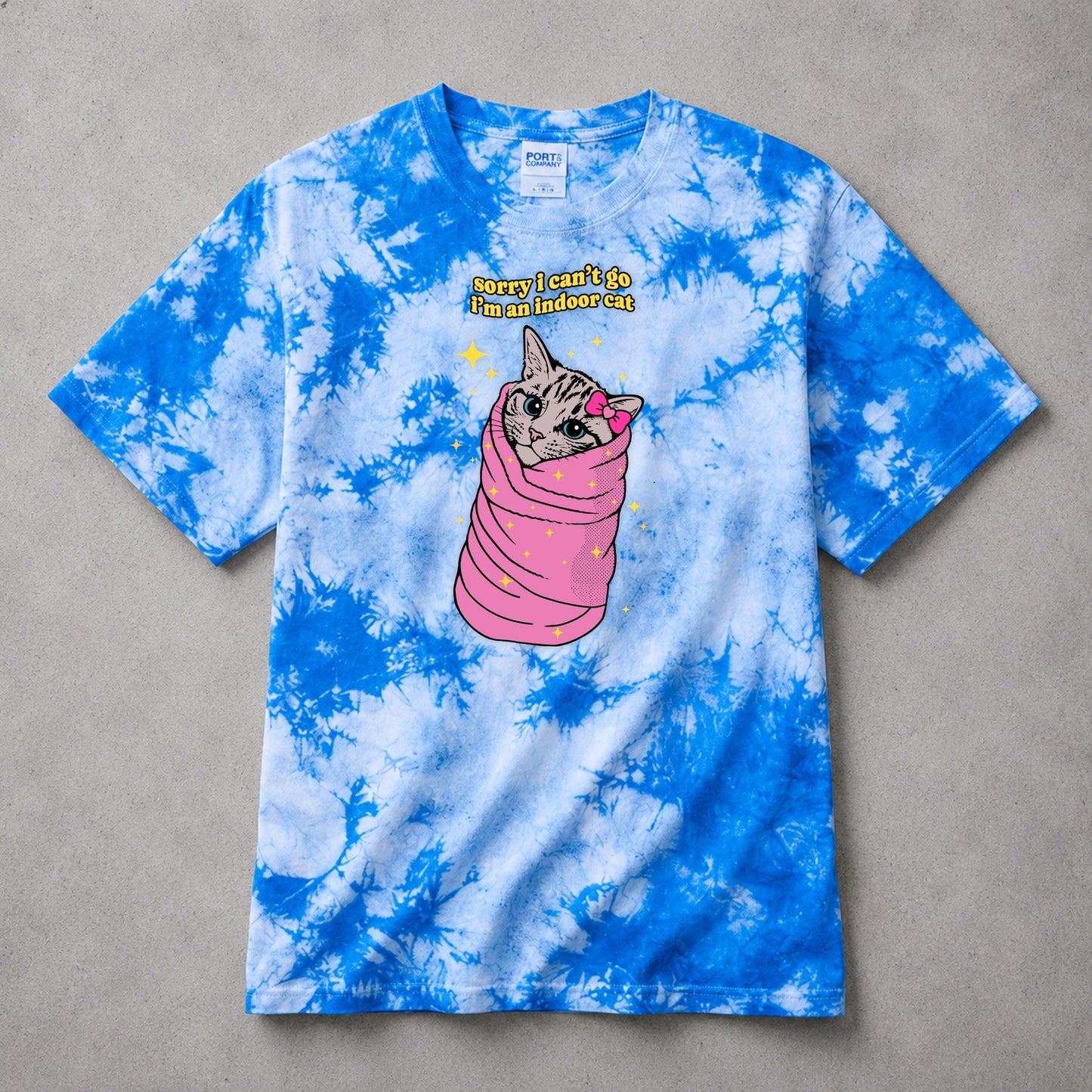 Cat Meme Shirt - Sorry I Can't Go I'm an Indoor Cat - Gift for Introverts